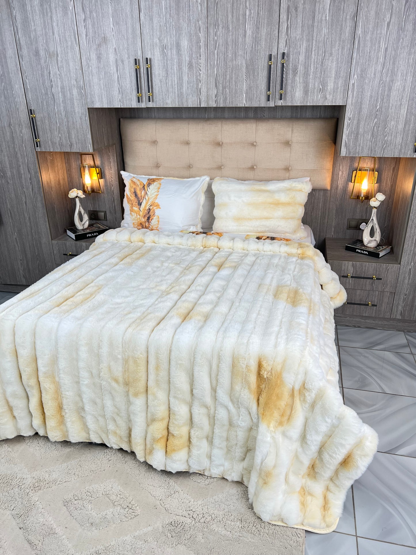Couvre lit sydra double face