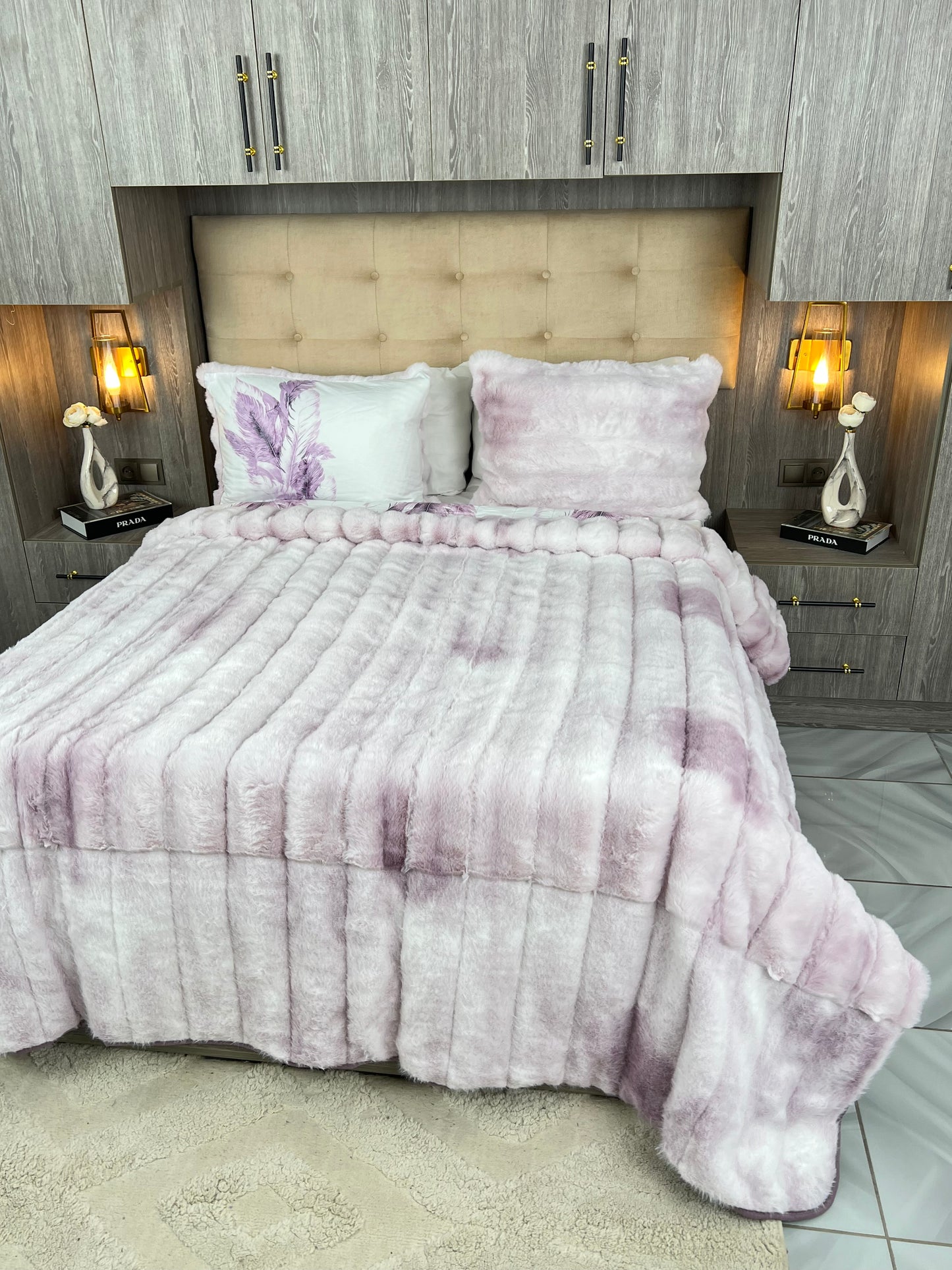 Couvre lit sydra double face