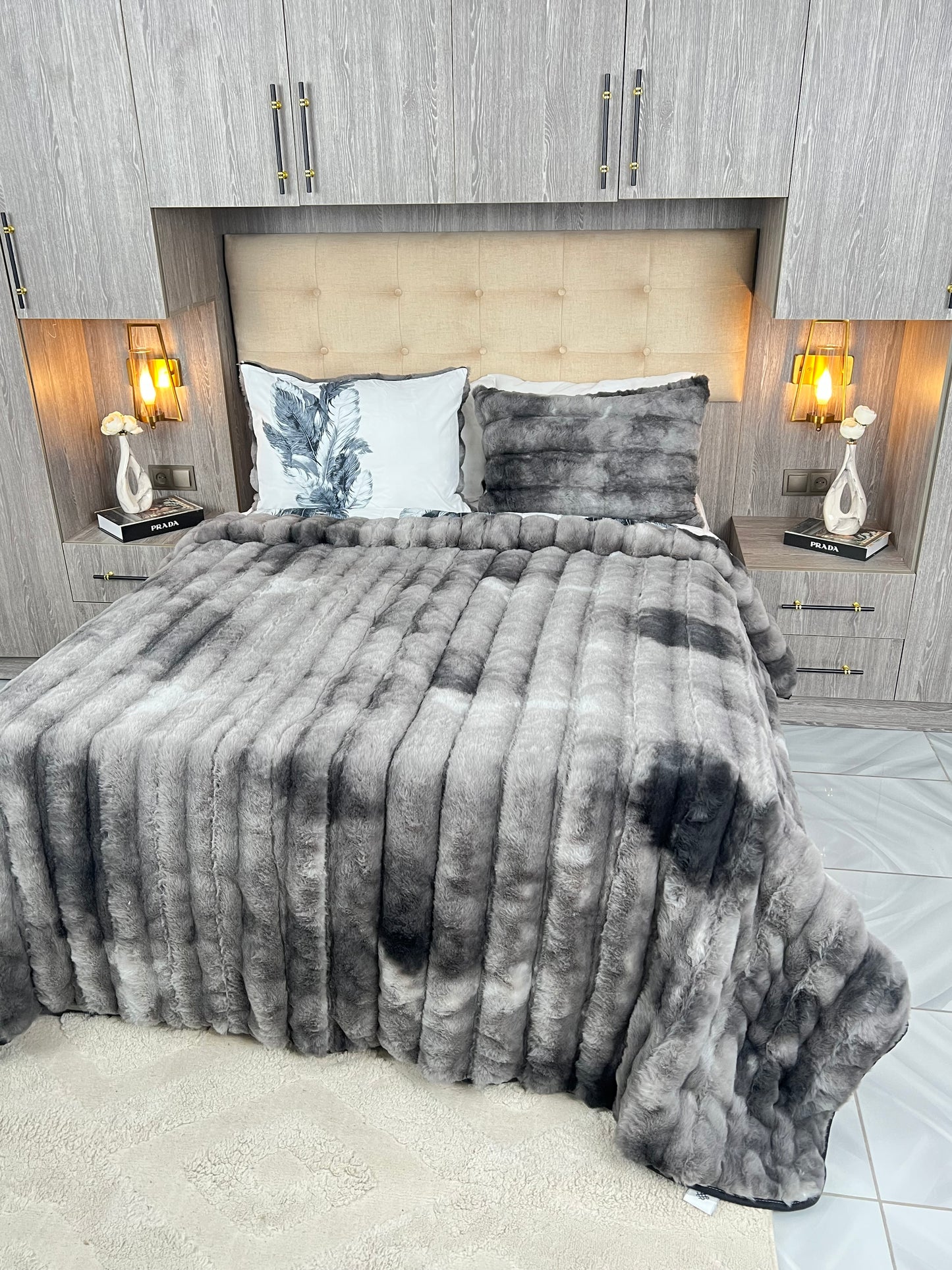 Couvre lit sydra double face