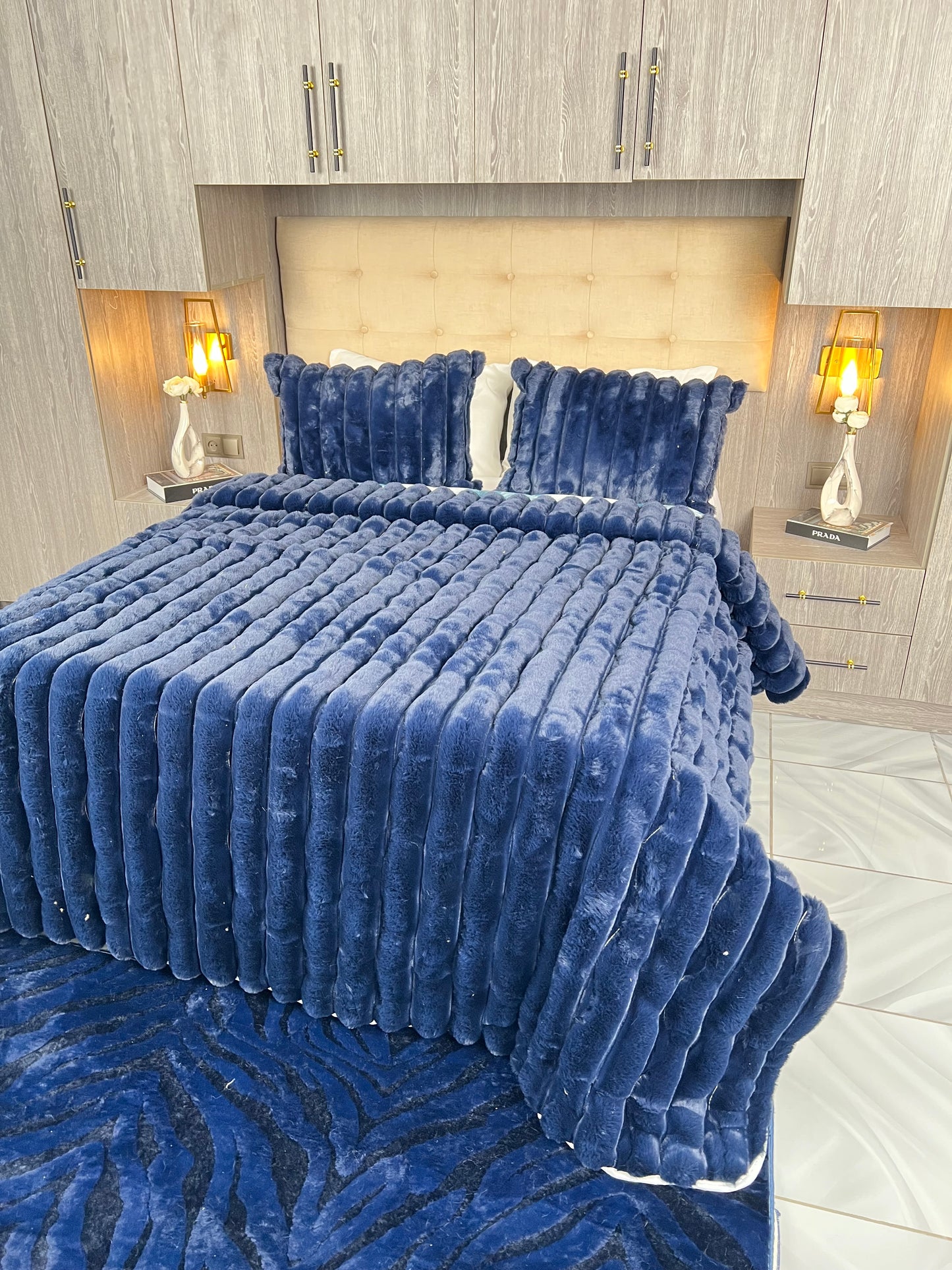 Couvre lit sydra double face