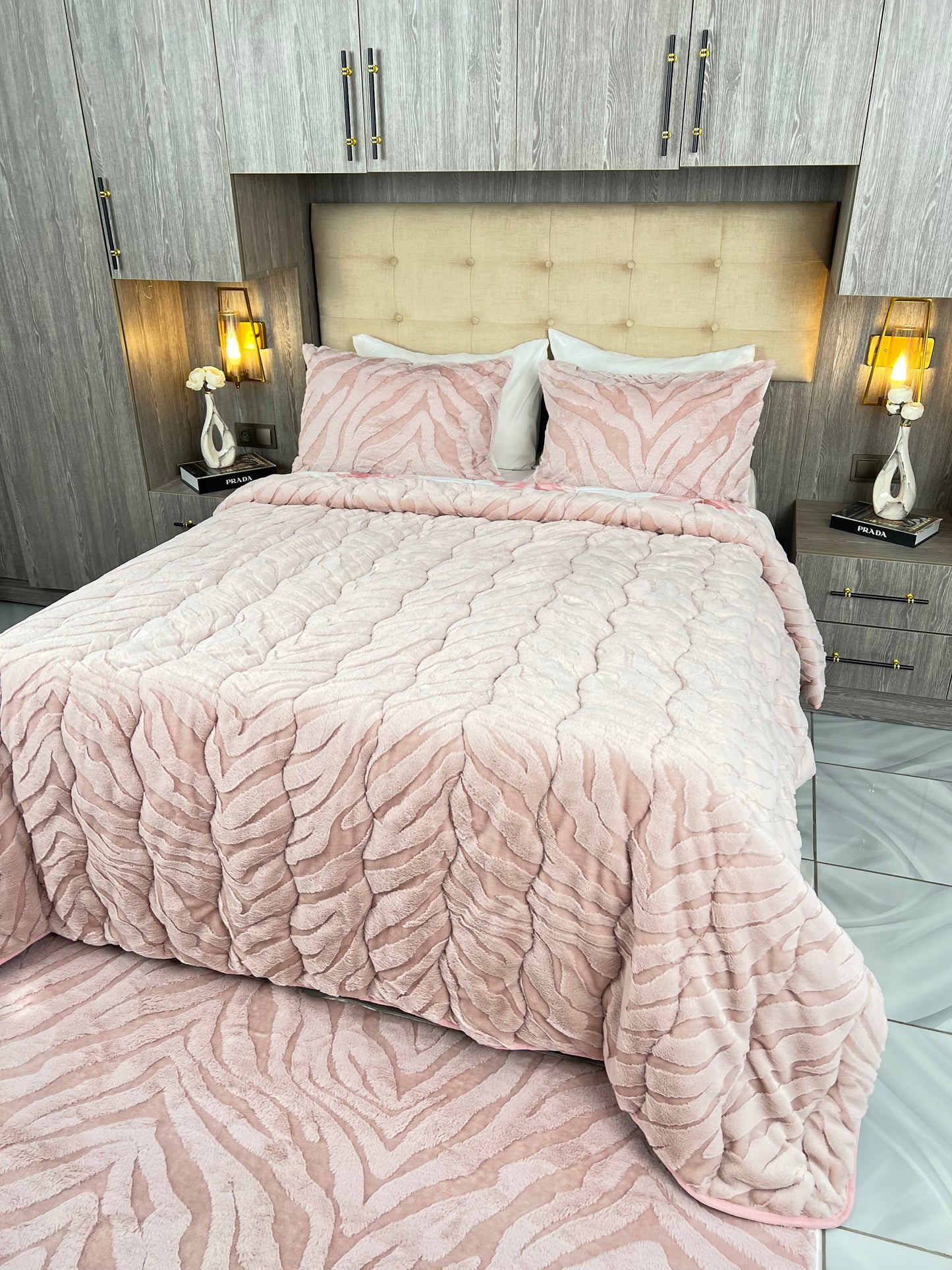 Couvre lit sydra double face