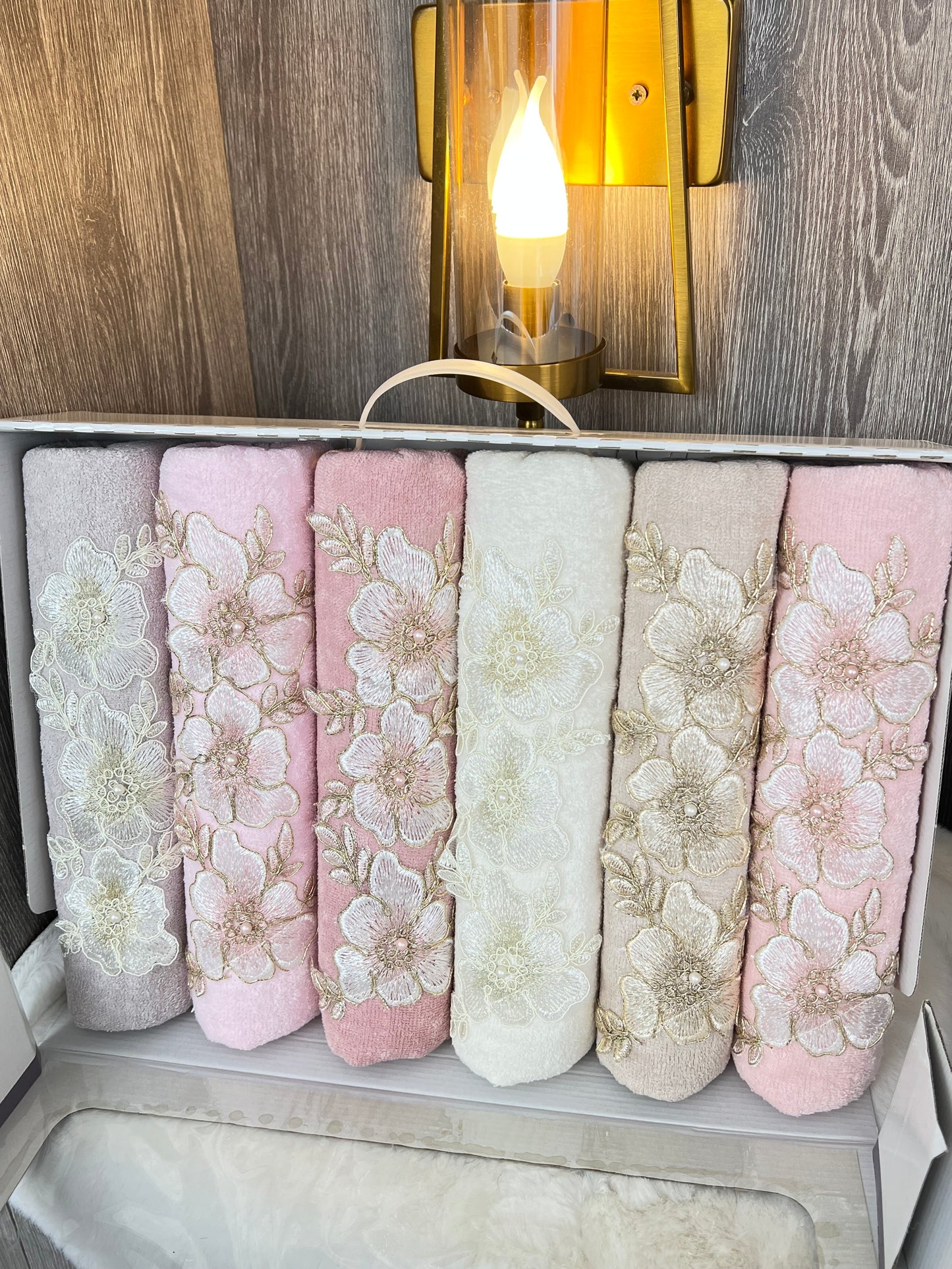 Serviette à fleur