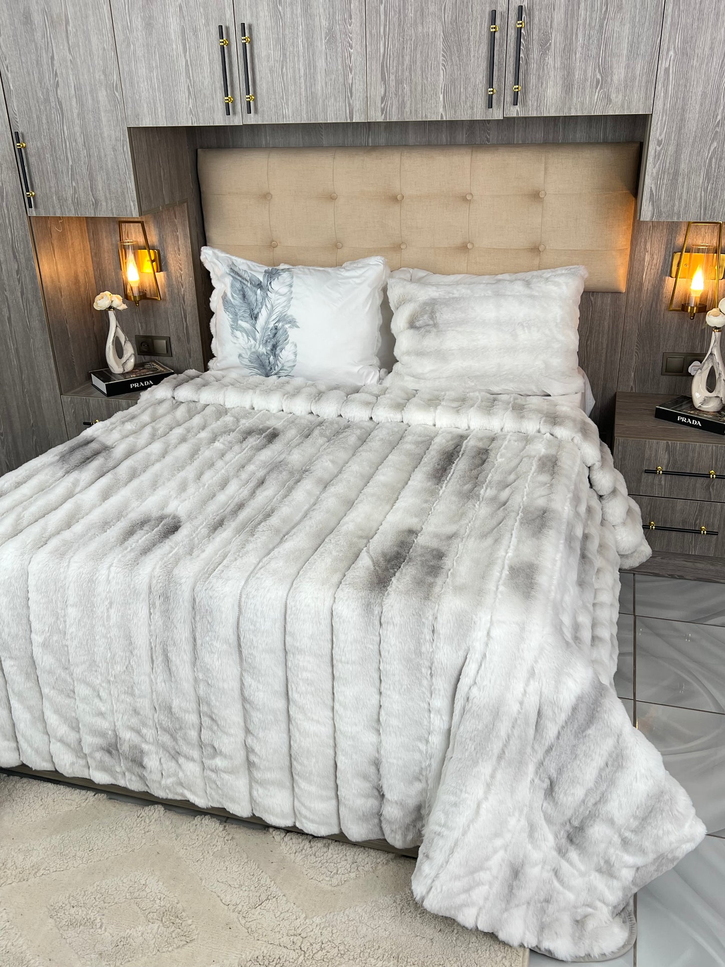 Couvre lit sydra double face