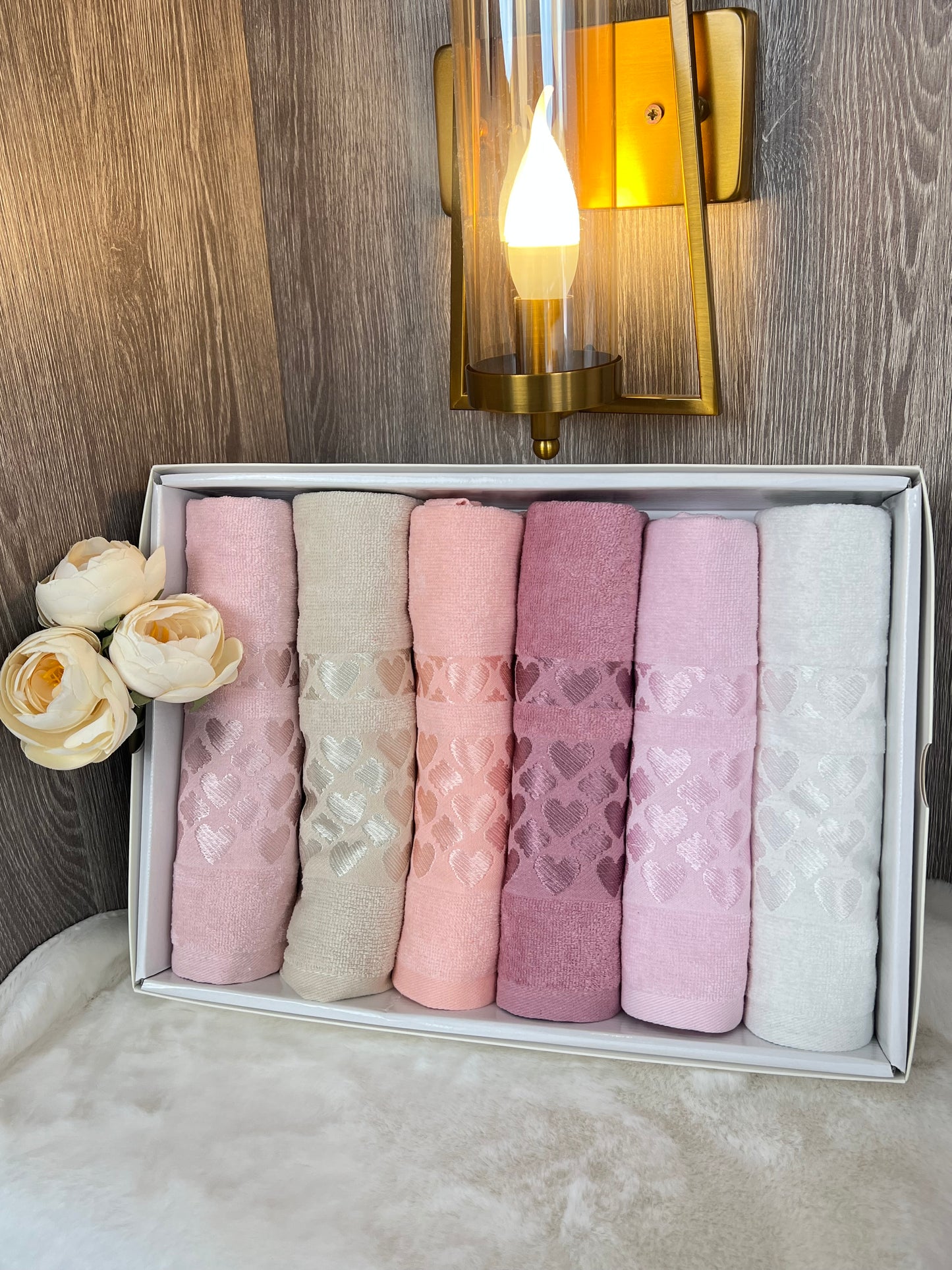 Serviette cœur