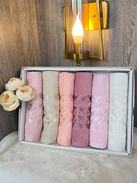 Serviette cœur