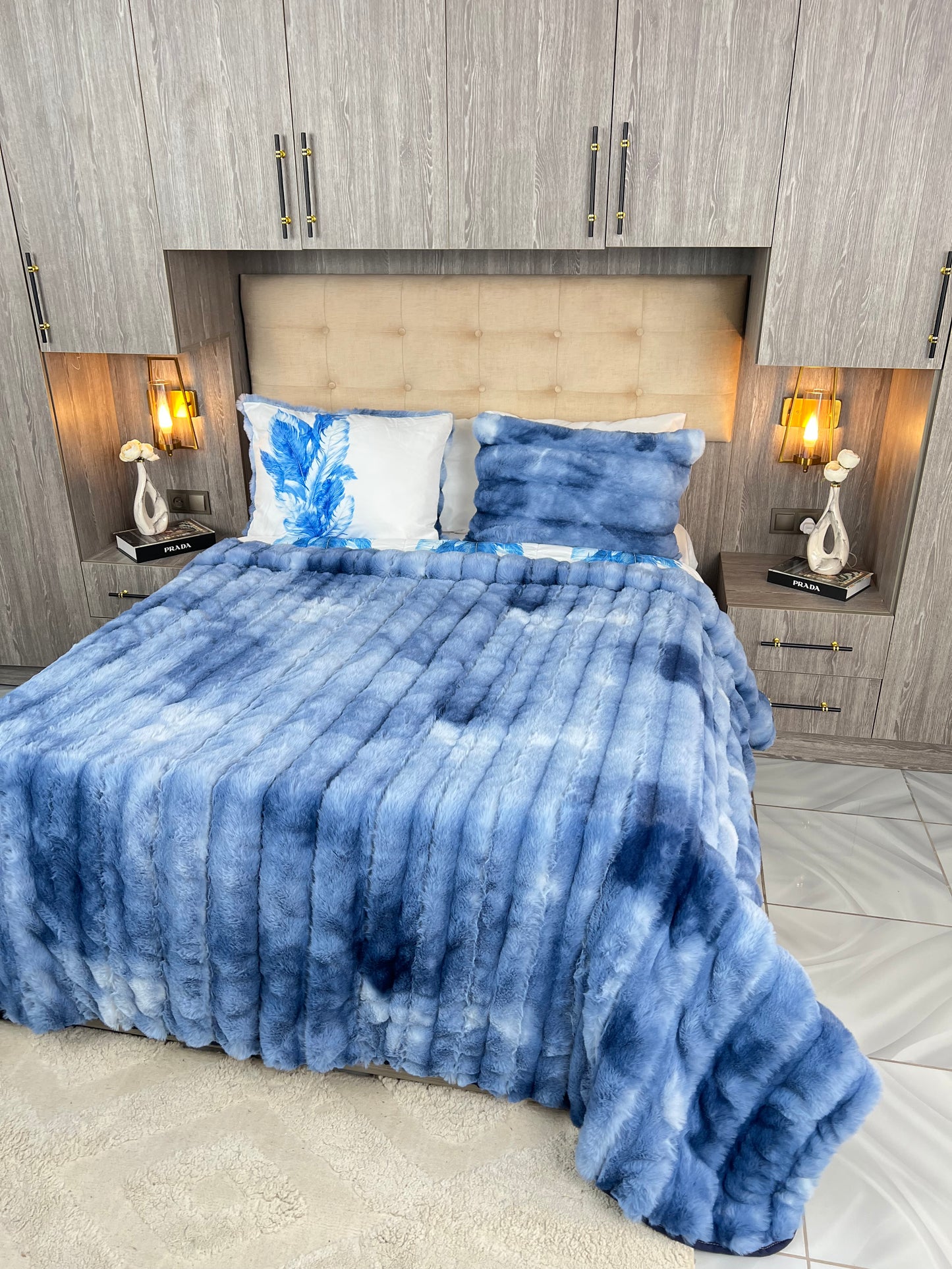 Couvre lit sydra double face