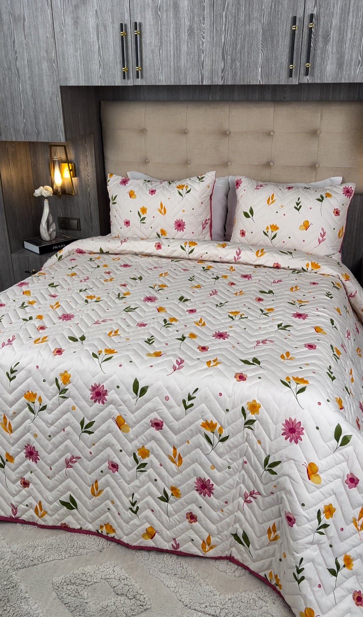 Couvre lit matelassé