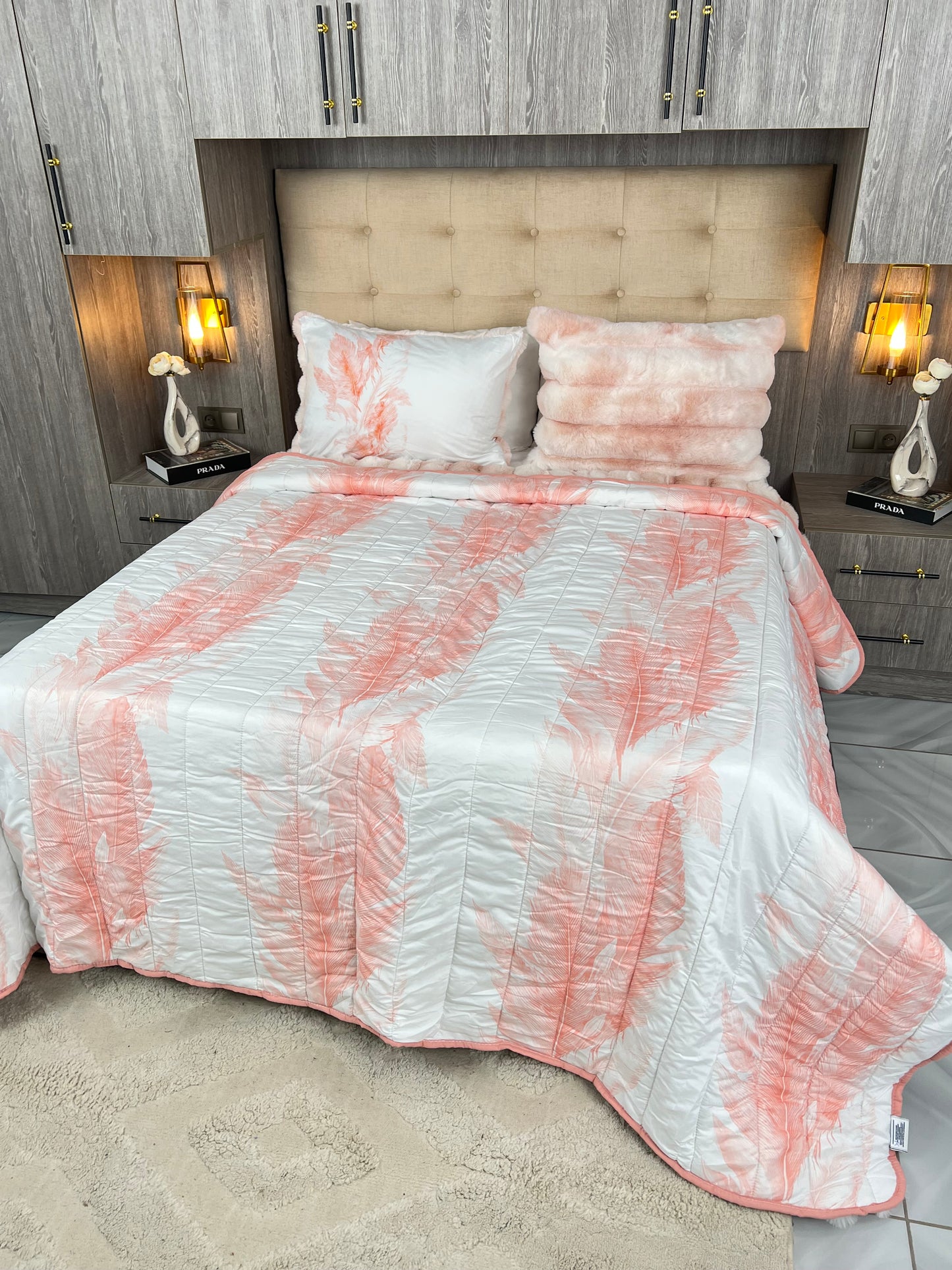 Couvre lit sydra double face