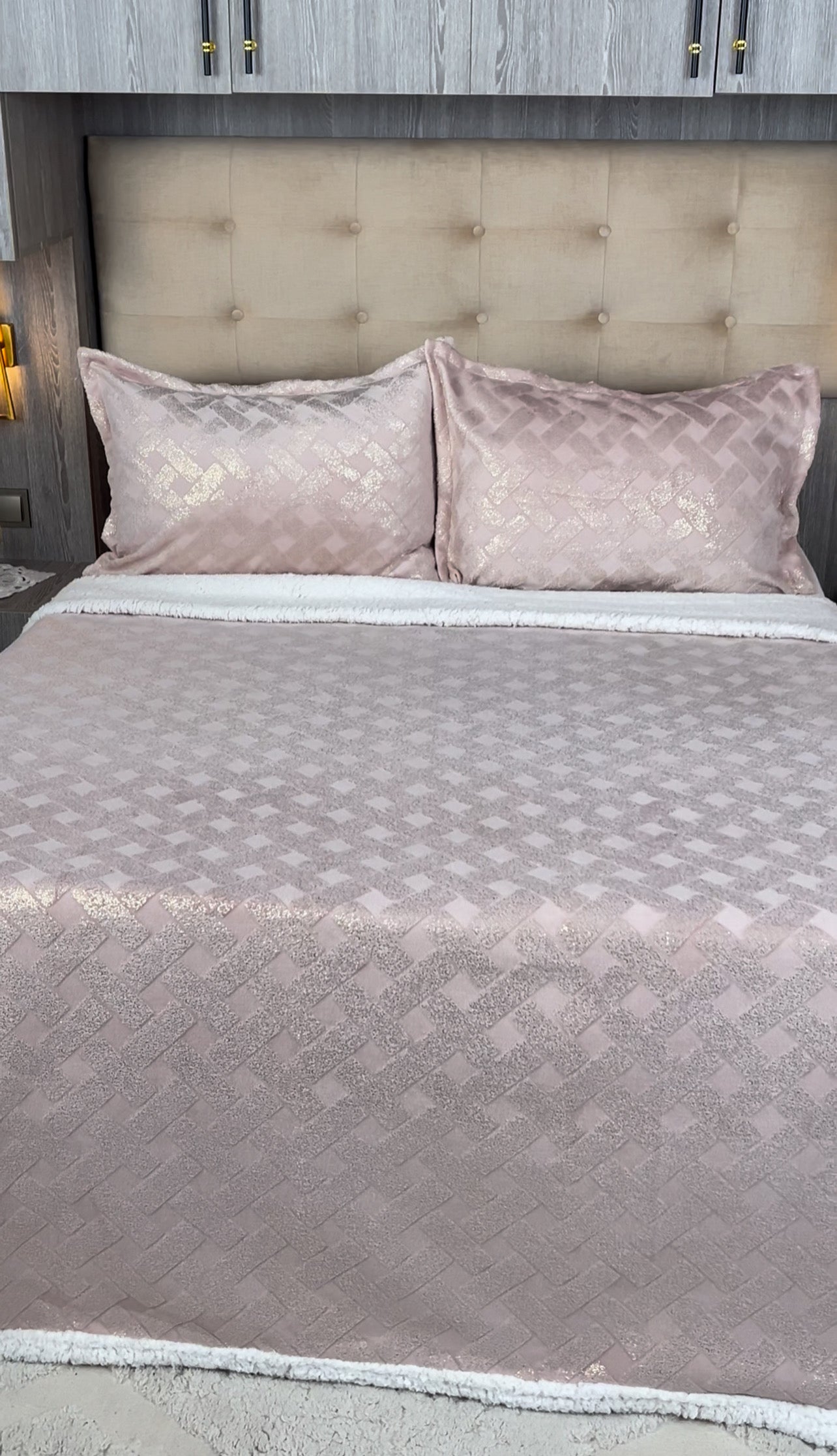 couvre lit izmir double face