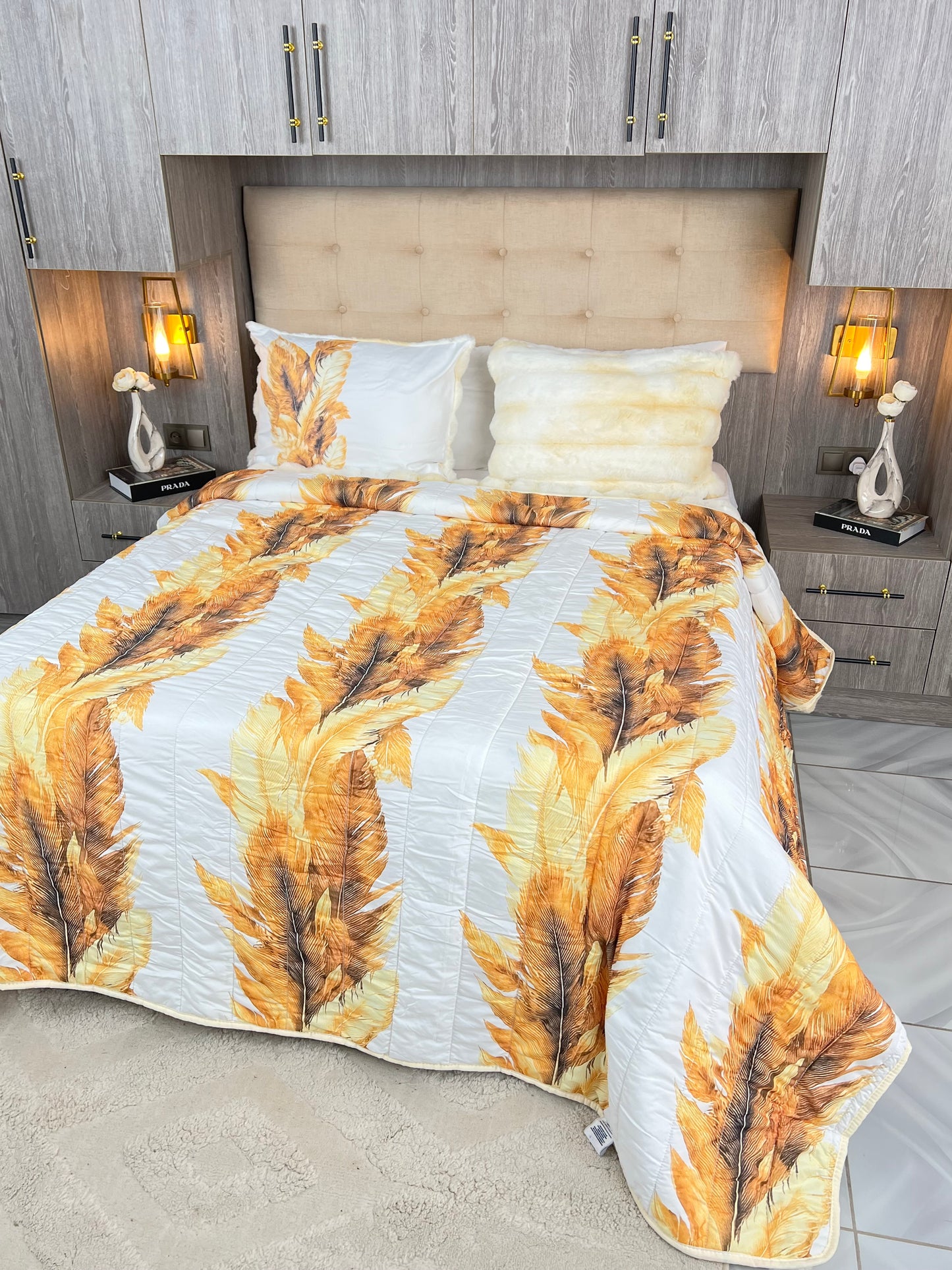 Couvre lit sydra double face