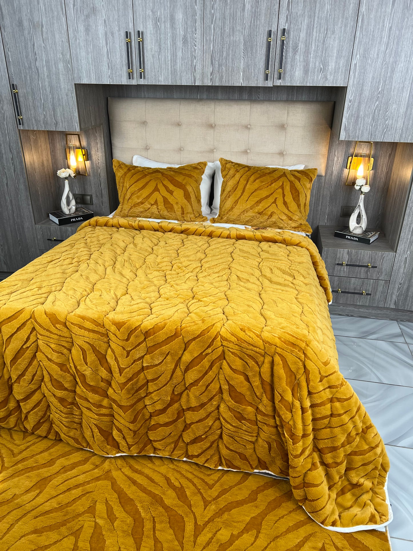 Couvre lit sydra double face