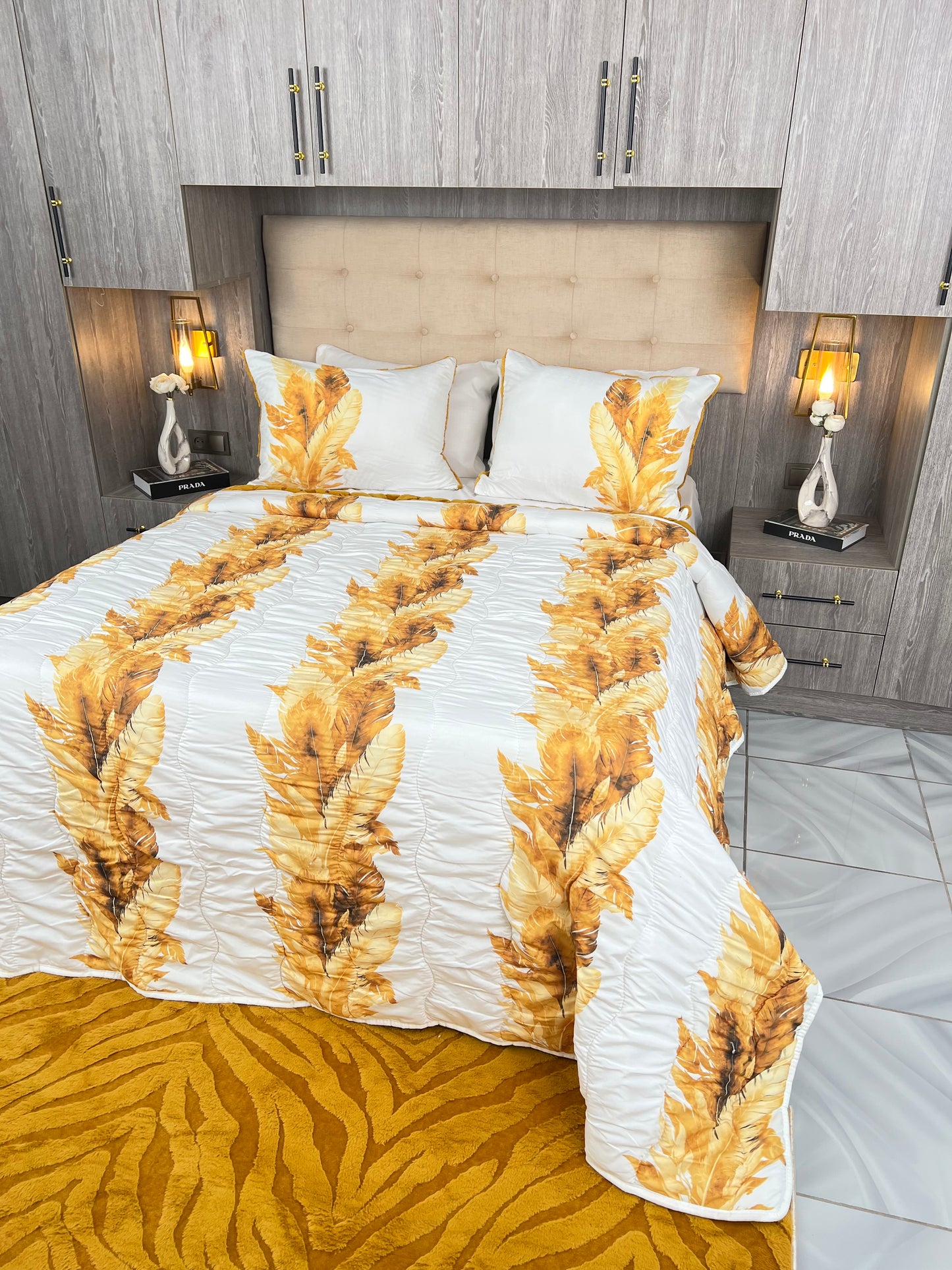 Couvre lit sydra double face