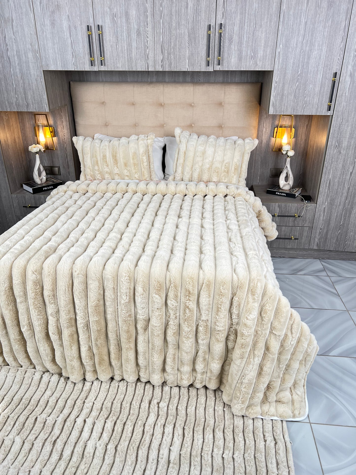 Couvre lit sydra double face