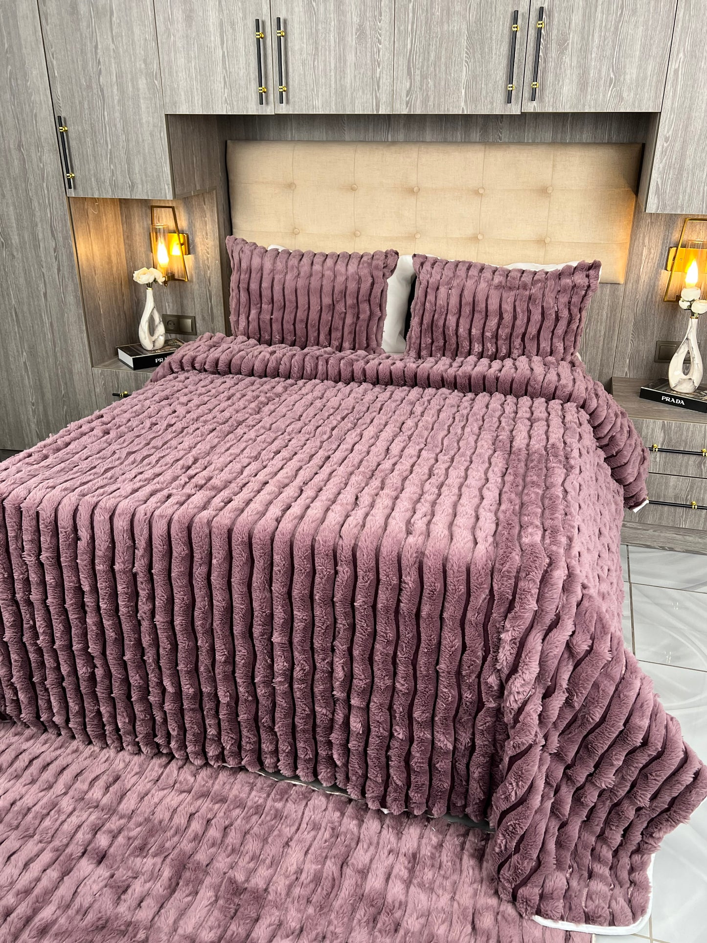 Couvre lit sydra double face