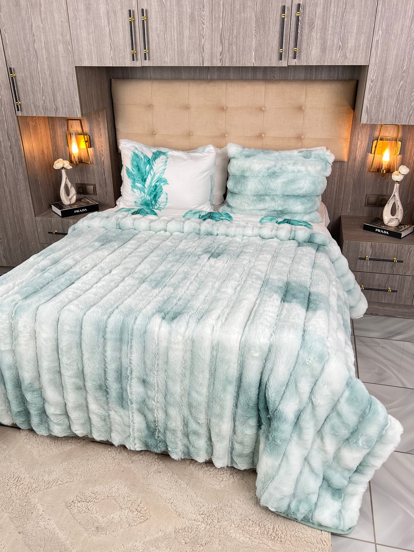 Couvre lit sydra double face