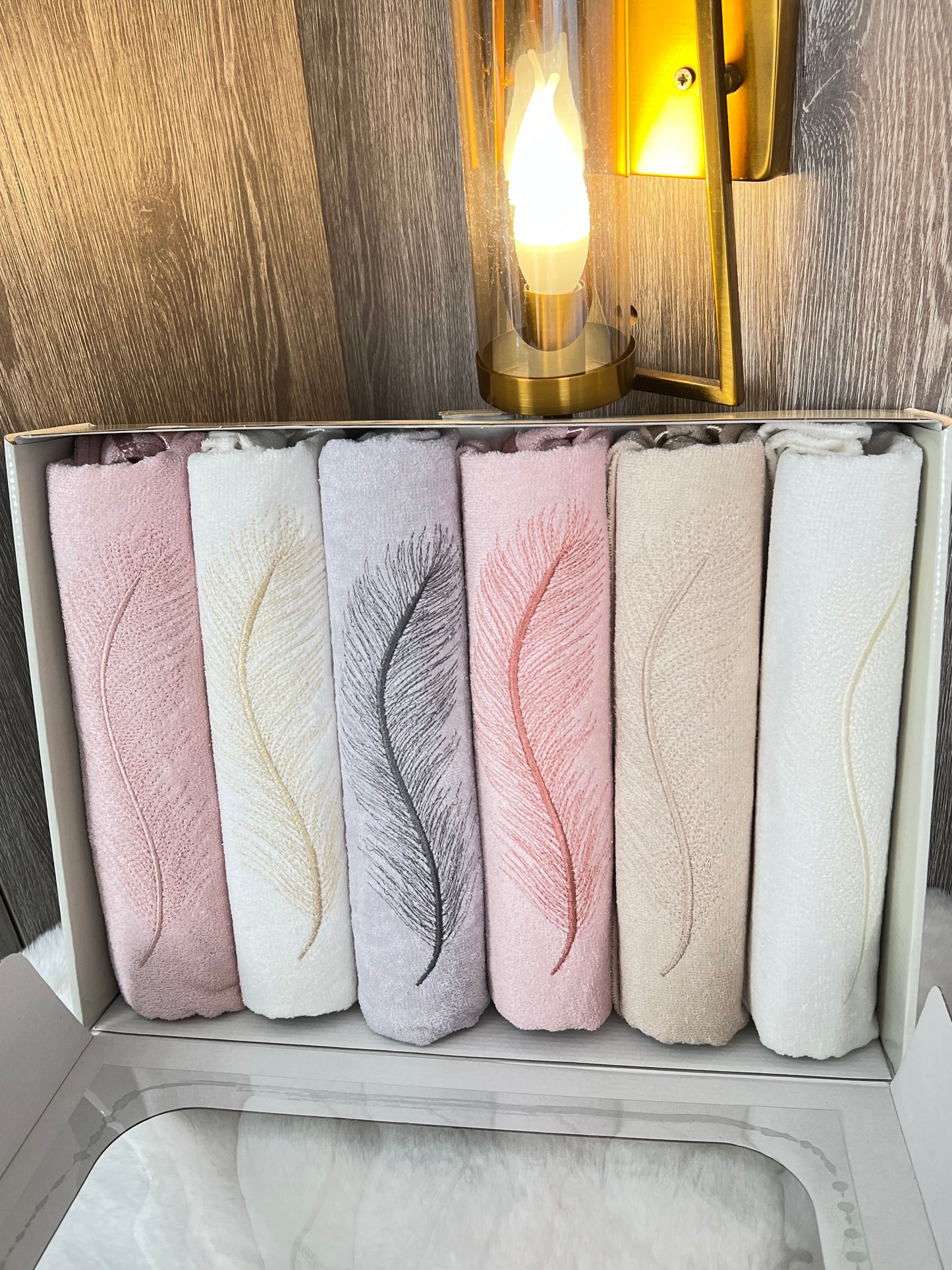 Serviette plume