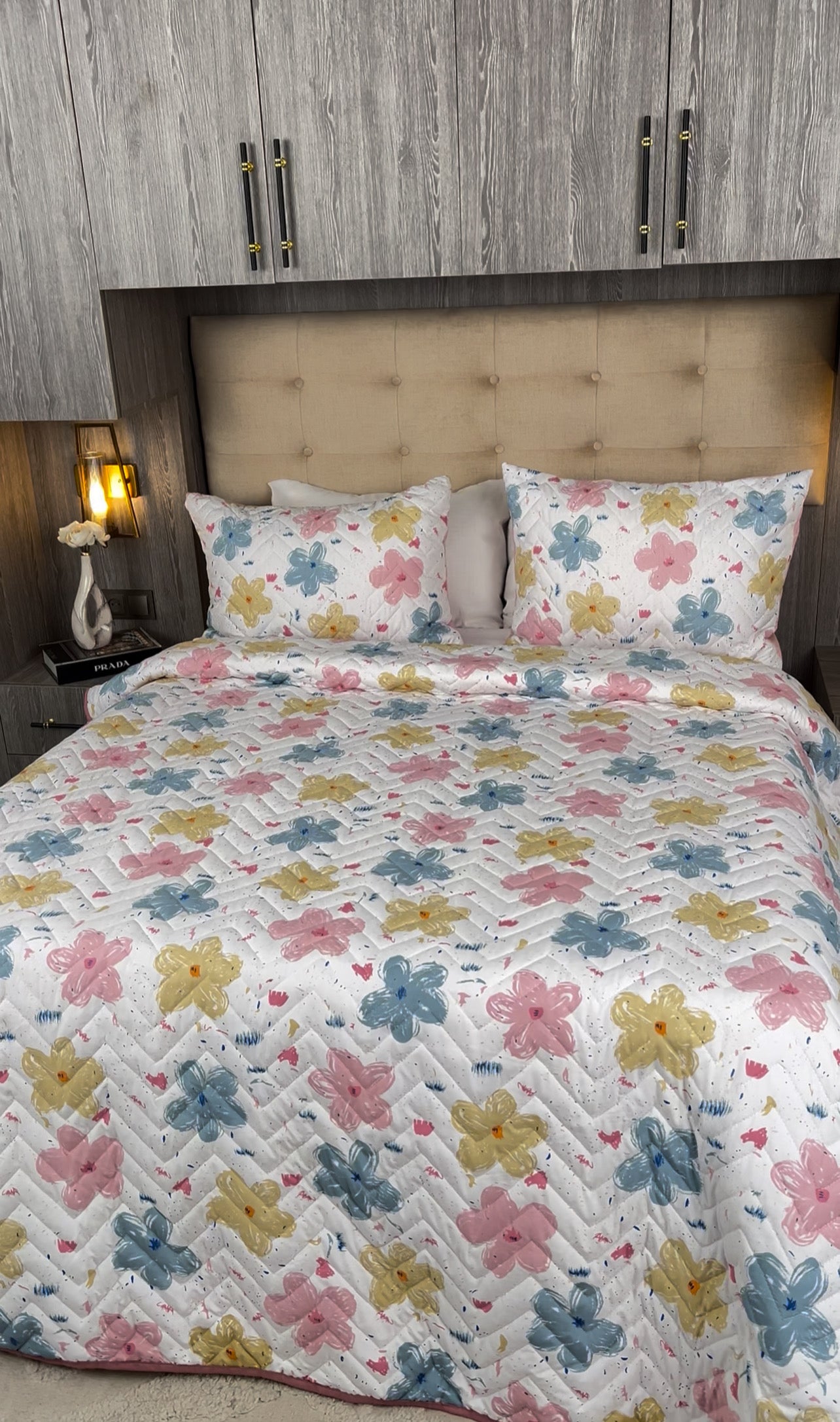 Couvre lit matelassé