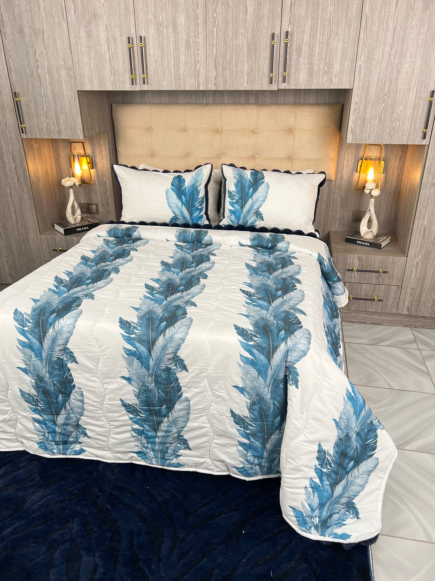 Couvre lit sydra double face
