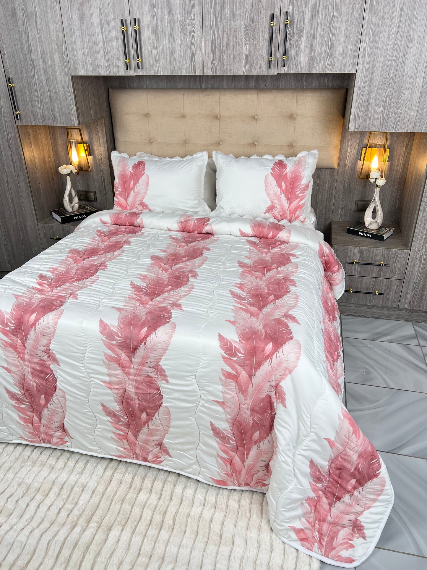 Couvre lit sydra double face