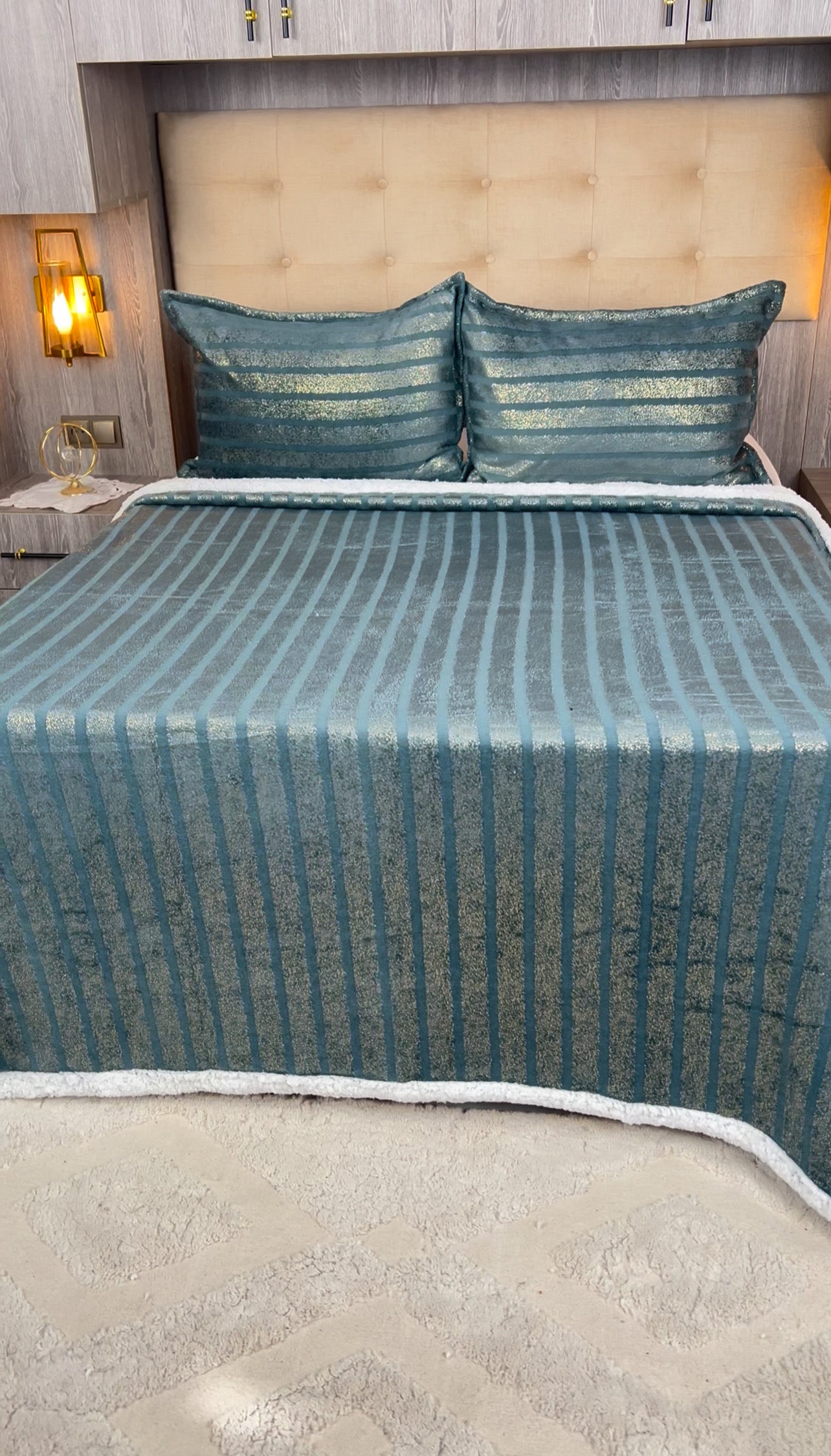 couvre lit izmir double face