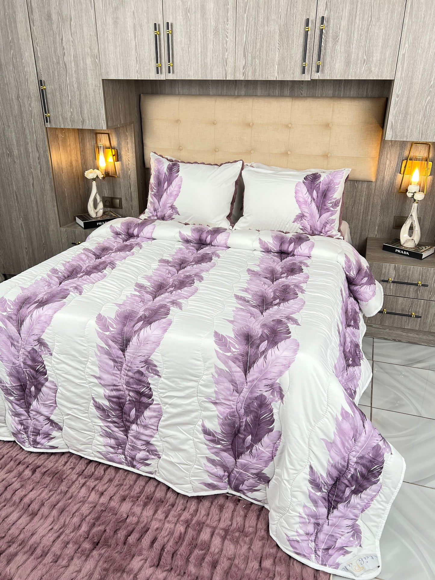 Couvre lit sydra double face